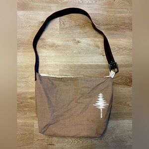 Ladies handbag with screen printed logo